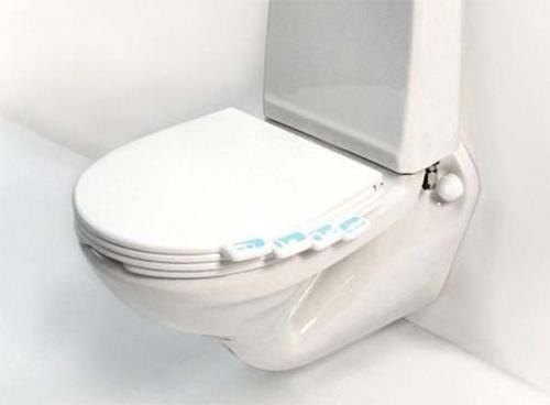 11.) Buy a toilet seat where everyone can have their own tab.