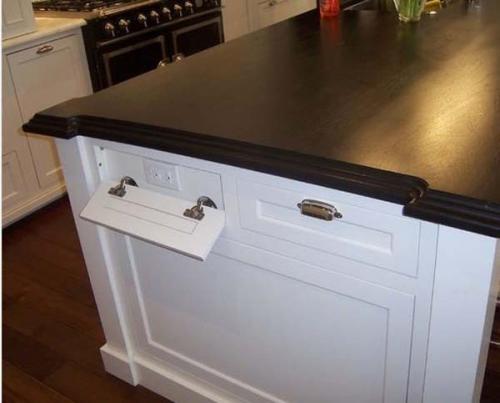6.) Fake drawers are also a great spot for extra outlets.