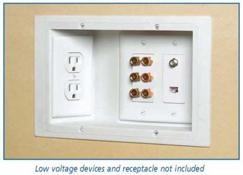 15.) Use recessed outlets so you can put your furniture against the wall.