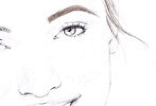 STEP 5 Now, use your Brow & Eyemakers Pencil with very light, feathery strokes to fill in gaps along the entire brown line.