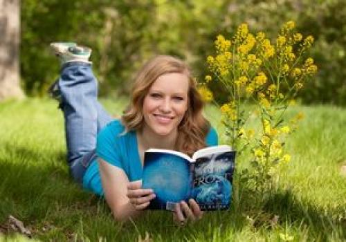 Alicia with Book