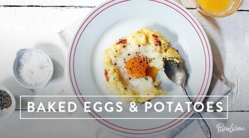Baked Eggs & Potatoes