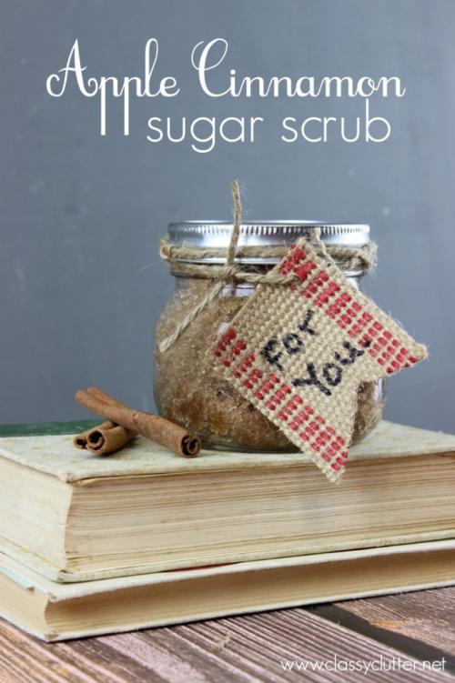 Apple Cinnamon Sugar Scrub - www.classyclutter.net