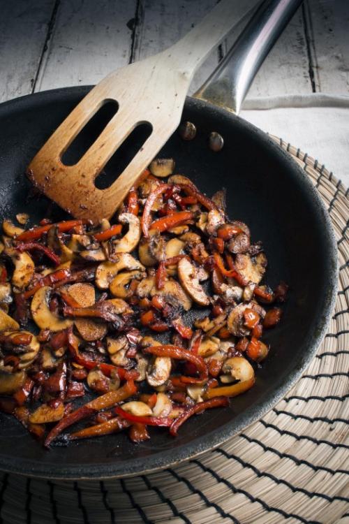 Red Pepper & Mushroom Skillet | I Will Not Eat Oysters