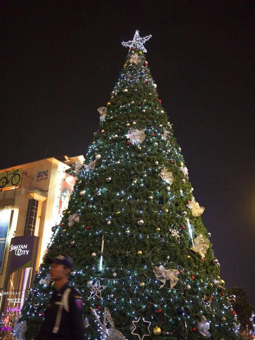A Christmas Tree in Jakarta, Indonesia via Wiki Commons