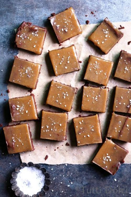 salted caramel brownies