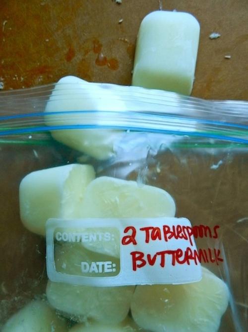 Freeze buttermilk for future use.