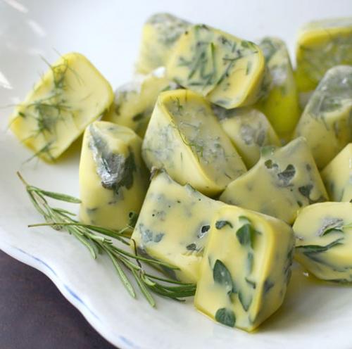 Freeze your herbs in olive oil so they don&#39;t go to waste.