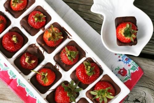 Make chocolate-covered strawberries.